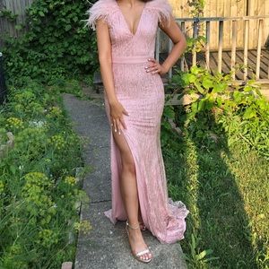 Pink gown prom dress